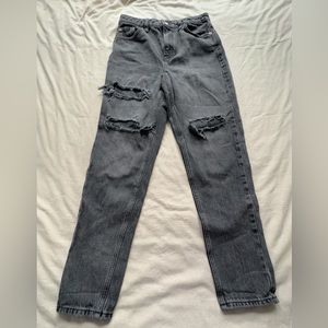 Topshop Black Ripped Jeans - W28 L32